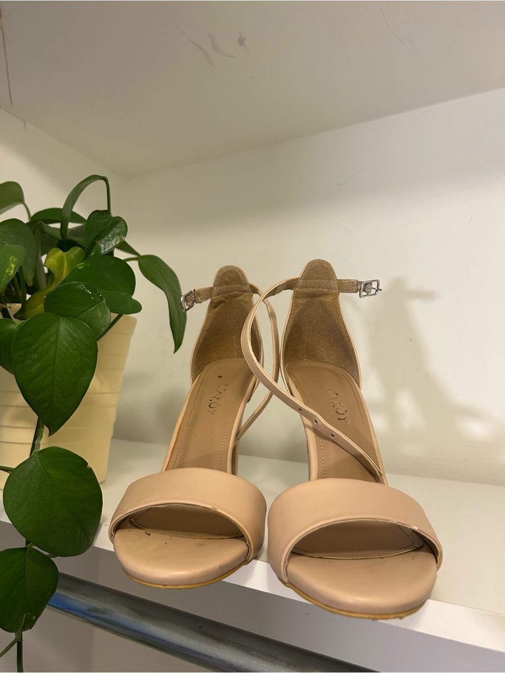 Women’s Nude Ankle-Strap Sandals